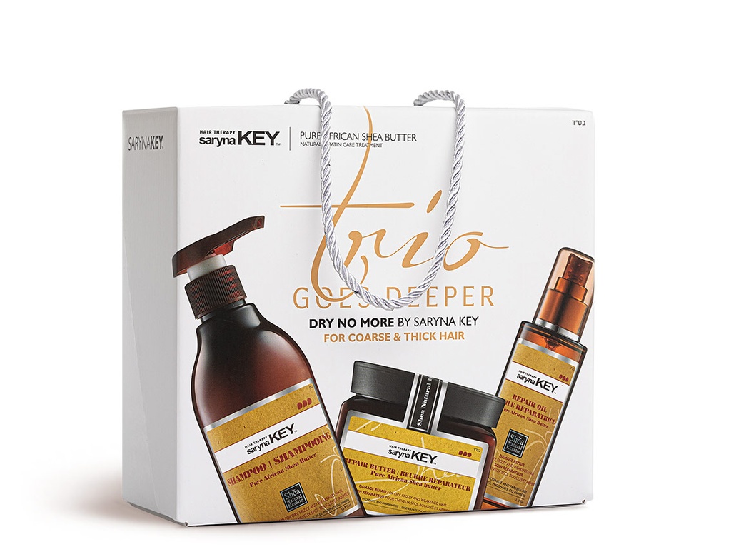 [DR-TRIO] Coffret Trio Saryna Key Damage Repair : Beurre Masque 500ml, Shampooing 500ml, Huile 105ml
